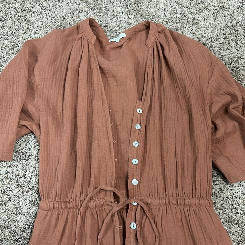 Rust Like Color Romper - Picture 2 of 2